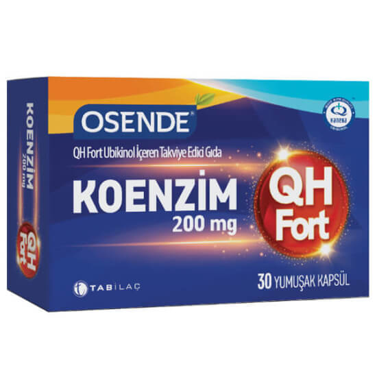 Osende Koenzim QH Fort 200 mg 30 yumuşak kapsül takviye edici gıda Kaneka Ubikinol 200 mg içerir- 1