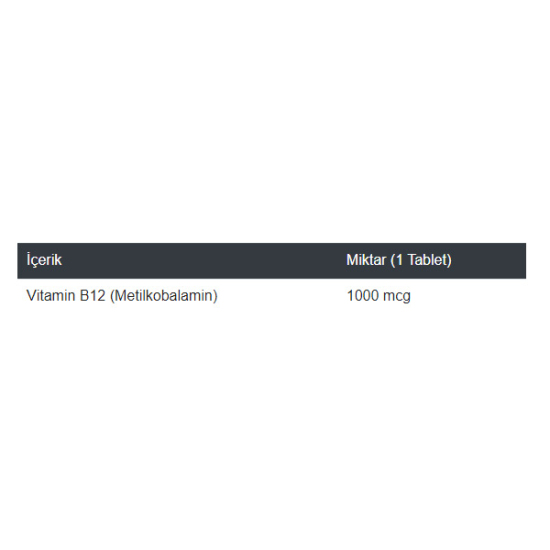 Osende Metilkobalamin B12 60 Tablet - 2