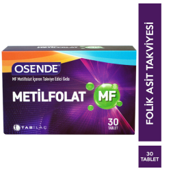 Tab İlaç - Osende MF Metilfolat 30 Tablet Tab İlaç - Osende MF Metilfolat 30 Tablet