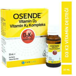 Tab İlaç - Osende Vitamin D3K2 Kompleks Damla 20 ML D3 K2 Vitamini Tab İlaç - Osende Vitamin D3K2 Kompleks Damla 20 ML D3 K2 Vitamini