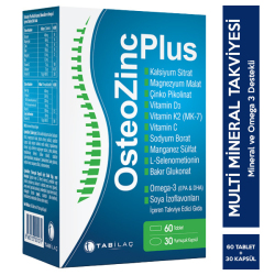 Tab İlaç - Osteozinc Plus 60 Tablet + 30 Yumuşak Kapsül Tab İlaç - Osteozinc Plus 60 Tablet + 30 Yumuşak Kapsül