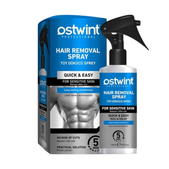 Ostwint Professional tüy dökücü sprey hassas ciltler için nazik formül 150 ml pratik sprey şişe- 1