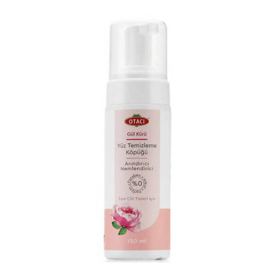 Otacı Gül Kürü Yüz Temizleme Köpüğü 150 ml gül ve aloe vera içerikli nemlendirici, yatıştırıcı yüz temizleyici- 1