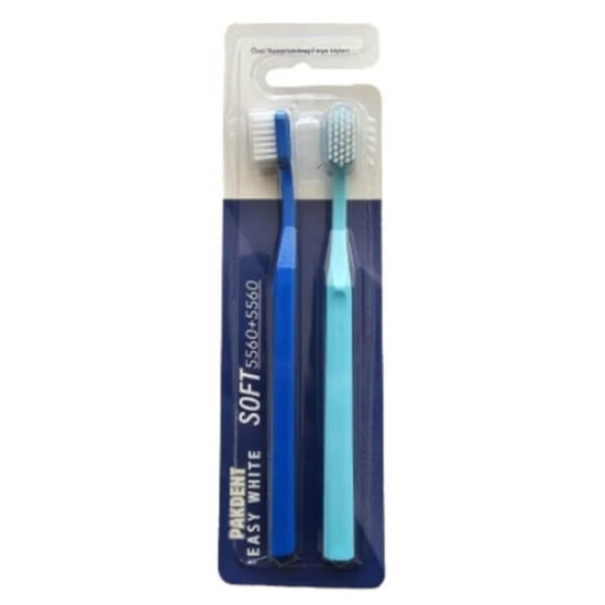  Pakdent Easy White 5560 Diş Fırçası Yumuşak 2 li - 1