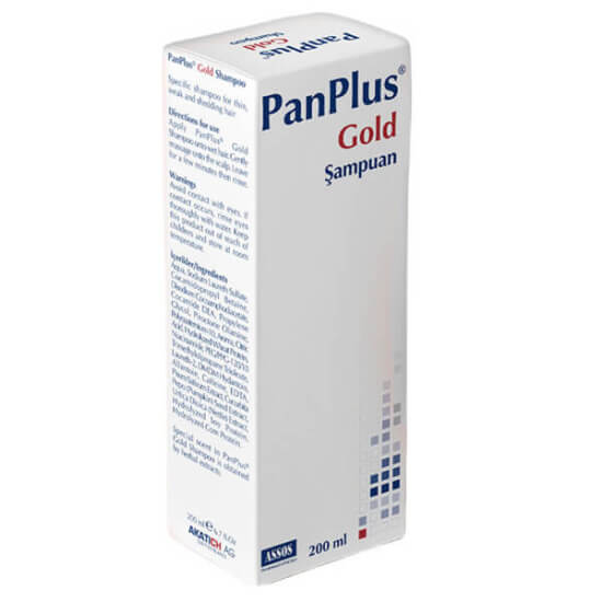 PanPlus Gold Şampuan 200 ml dökülme önleyici, ince ve zayıf saçlar için güçlendirici, nemlendirici bakım şampuanı- 1