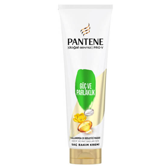 Pantene Doğal Sentez Güç ve Parlaklık saç kremi 275 ml zayıf yıpranmış saçlar için parlak görünüm durulanır- 1