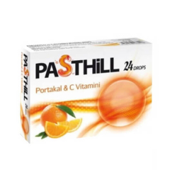 Pasthill Portakal ve C Vitamini Pastil Drops 24 Adet