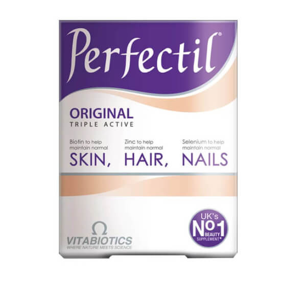 Vitabiotics Perfectil 30 tablet saç cilt tırnak desteği biotin çinko selenyum C E D vitaminleri 30 adet tablet- 1