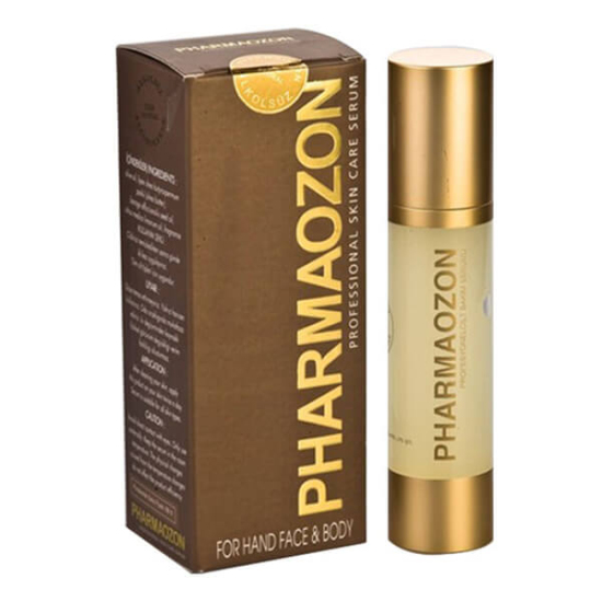 Pharmaozon cilt bakım serumu 50 ml jel, medikal ozonlu zeytinyağı, shea butter, borage ve limon yağı içerikli- 1