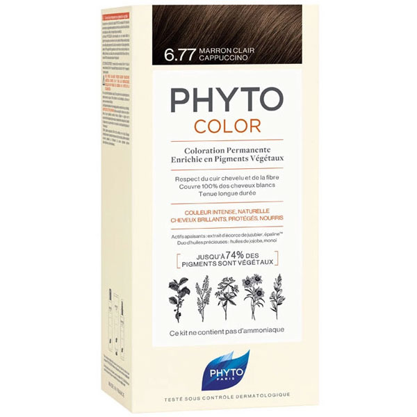 Phyto Phytocolor Bitkisel Saç Boyası 6.77 Cappuccino Kahve