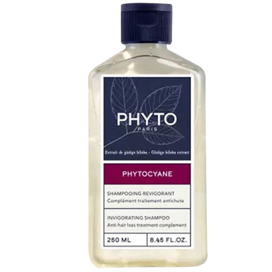 Phyto Phytocyane Invigorating Shampoo 250 ml dökülme karşıtı dermokozmetik şampuan parlaklık ve besleyici etki- 1