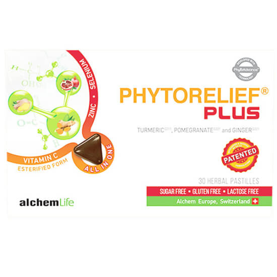 Phytorelief Plus 30 pastil zerdeçal ekstresi 50 mg vitamin C 80 mg çinko 3 mg meyan kökü ekstresi içeren takviye- 1