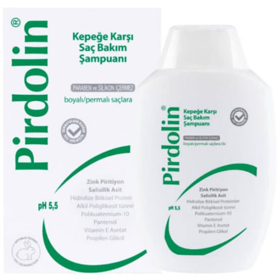 Pirdolin kepek şampuanı 300 ml çinko pirition ve salisilik asitli formül saç derisinde kepek pullanma ve kaşıntı- 1