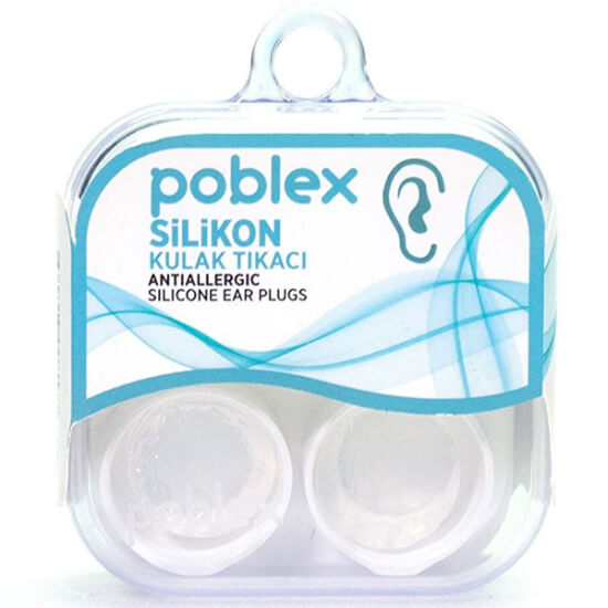 Poblex silikon 4lü kulak tıkacı ekstra yumuşak yapışkan kulağı sıkı kavrar su ve sese karşı koruma sağlar- 1