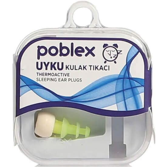 Poblex Uyku Kulak Tıkacı Medium tekrar kullanıma uygun gürültü azaltan konforlu uyku kulak tıkacı- 1