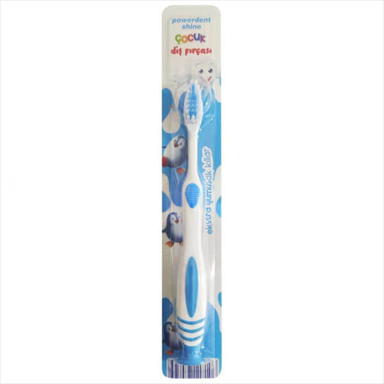  Powerdent Çocuk Diş Fırçası Extra Yumuşak Mavi - 1
