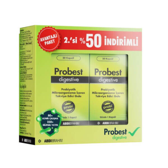  Probest Digestive Probiyotik 20 Kapsül - 2.si %50 Kofre - 1