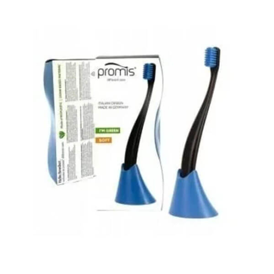  Promis Biplastic Single Diş Fırçası 6750 Soft Blue Tutucu Hediyeli - 1