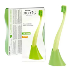 Promis Biplastic Single Diş Fırçası 6750 Soft Green Tutucu Hediyeli - Promis