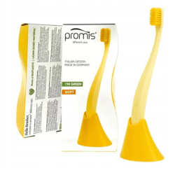 Promis Biplastic Single Diş Fırçası 6750 Soft Yellow Tutucu Hediyeli - Promis