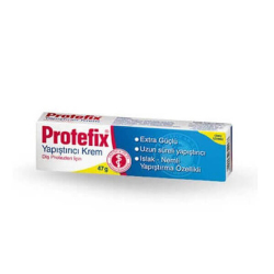 Protefix Diş Protezleri için Extra Güçlü Yapıştırıcı Krem 47 gr