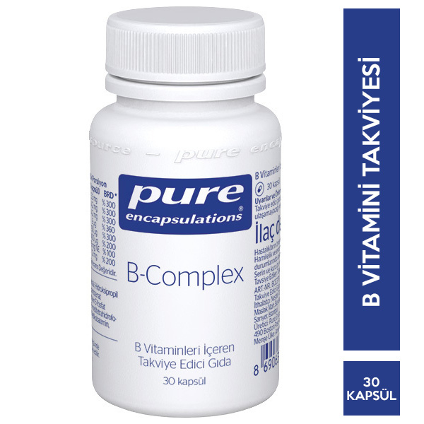Pure Encapsulations B Complex 30 Kapsül Nar Ecza