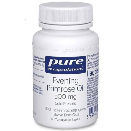  Pure Encapsulations Evening Primrose Oil 500 mg 60 Yumuşak Jel Kapsül - 1