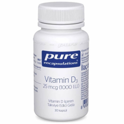 Pure Vitamin D3 1000 IU 30 Kapsül - Pure Encapsulations