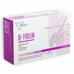 Q Folin Koenzim Q10 Takviye Edici Gıda 30 Tablet - Terravita