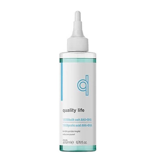  Quality Life Yüzde 5 Glikolik Asit AHA BHA Tonik Gözenek Sıkılaştırıcı Canlandırıcı 200 ml - 1