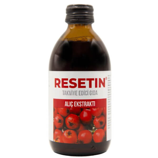 Resetin Alıç Ekstraktı 250 ml şişe, alıç ekstresi, şeker içermez, koruyucu ve renklendirici içermez bitkisel ürün- 1