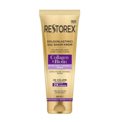 Restorex Dolgunlaştırıcı Collagen & Biotin Saç Bakım Kremi 250 ml - Restorex