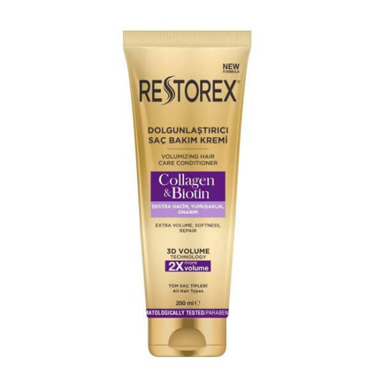  Restorex Dolgunlaştırıcı Collagen & Biotin Saç Bakım Kremi 250 ml - 1