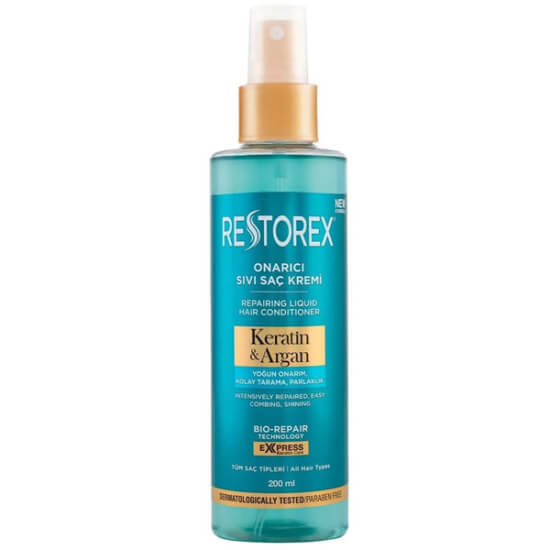  Restorex Keratin Argan İçerikli Onarıcı Sıvı Saç Kremi 200 ml - 1
