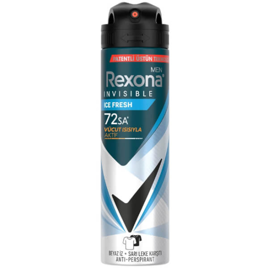 Rexona Men Ice Fresh deodorant sprey 150 ml erkekler için ferah koku 48 saate varan etki aerosol deodorant- 1