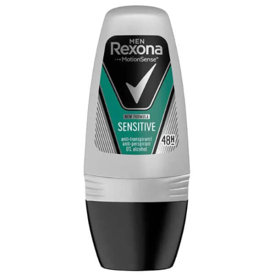 Rexona Men Sensitive roll on deodorant 50 ml erkekler için hassas ciltlere uygun 48 saate varan koruma- 1