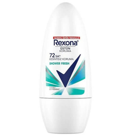  Rexona Üstün Koruma Shower Fresh Kadın Roll-On Deodorant 72 Saat Kesintisiz Koruma 50 ml - 1