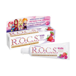 Rocs Kids 4-7 Yaş Arası Ahududu Çilek Aromalı Diş Macunu Çocuklar İçin| Nar Ecza