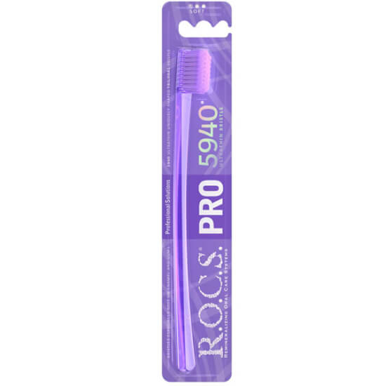  Rocs Pro 5940 Ultra Soft Diş Fırçası - Mor - 1