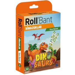 Roll Bant Yara Bandı Dinozorlar 12'li - Roll