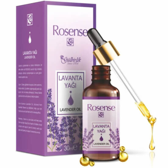 Rosense Lavanta Yağı cilt bakım yağı 30 ml lavanta yağı içeren %100 doğal akneli ciltlere uygun bakım ürünü- 1