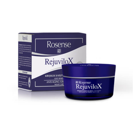Rosense Rejuvilox gece bakım kremi 50 ml antioksidan ve vitamin içerikli hızlı emilen kırışıklık karşıtı nemlendirici- 1