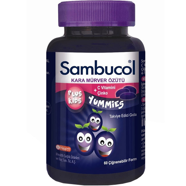 Sambucol Kids Yummies Çiğneme Tableti 60 Adet