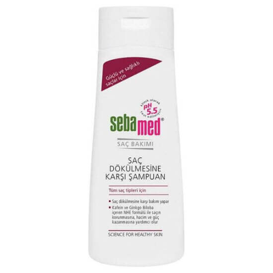 Sebamed Anti Hair Loss Shampoo 200 ml dökülme karşıtı şampuan, kafein ve Ginkgo Biloba içeren sabunsuz formül- 1