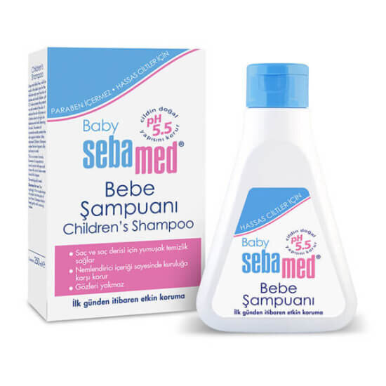 Sebamed Baby Bebek Şampuanı 250 ml, pH 5,5, papatya özlü, boyar madde içermez, göz yakmaz, nazik temizlik- 1