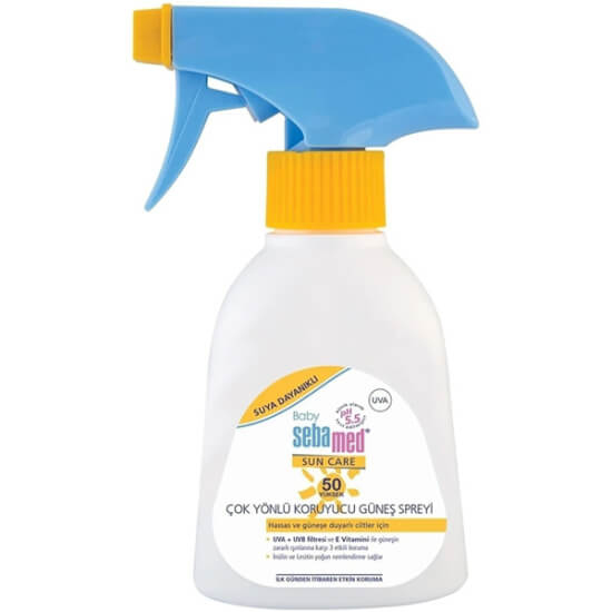 Sebamed Bebek Güneş Koruma Spreyi SPF 50 200 ml suya ve kuma dayanıklı UVA UVB filtreli hassas cilt için- 1