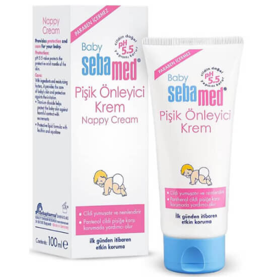 Sebamed Bebek Pişik Kremi 100 ml bez bölgesi için pişik önleyici bakım kremi yoğun nemlendirir yatıştırır- 1