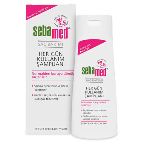 Sebamed Hergün Kullanım Şampuanı 200 ml kuru zayıf ince telli saçlar için günlük şampuan renklendirici içermez- 1