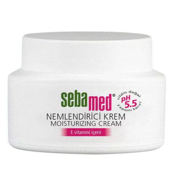 Sebamed Nemlendirici Bakım Kremi Gündüz 75 ml kavanoz, pH 5.5, E vitamini, hassas cilt için nemlendirici- 1