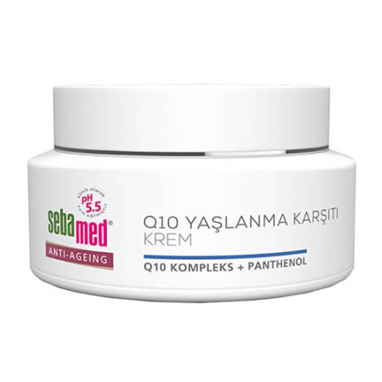 Sebamed Q10 Protection yaşlanma karşıtı krem 50 ml, Q10 koenzimi ve A vitamini içeren nemlendirici yüz kremi- 1